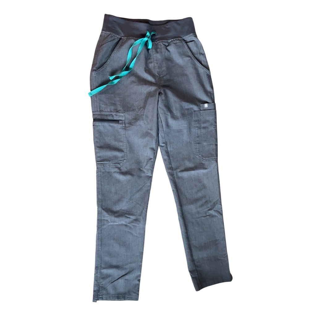 Women's FIGS Technical Collection Grey Scrub Pants SZ: XS
